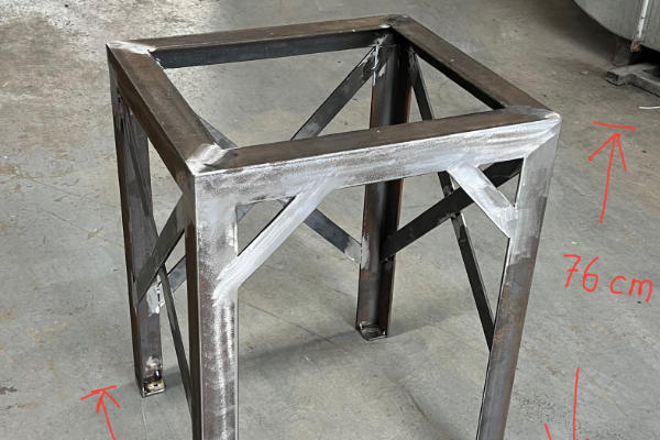 Stalen frame tafel voor wasmachine